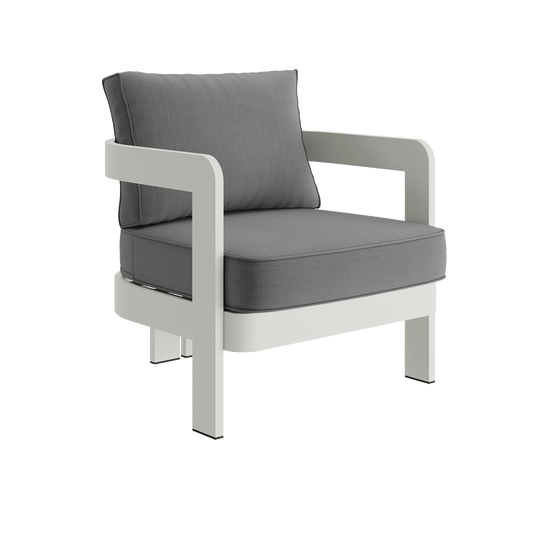 N3 Stone Lounge Chair Smoke Weave