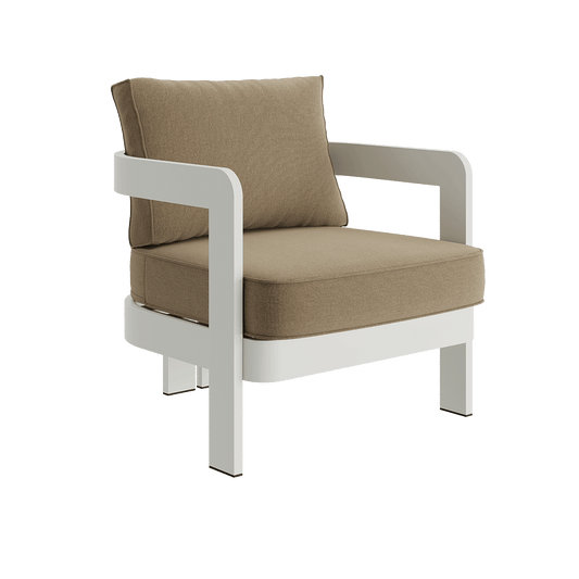 N3 Stone Lounge Chair Wheat Canvas