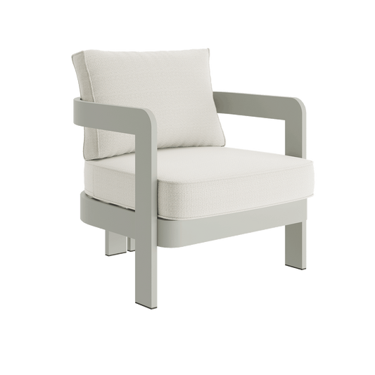 N3 Taupe Lounge Chair Cirrus Textured Weave