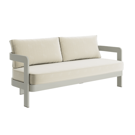 N3 Taupe Three Seater Sofa Pearl Herringbone