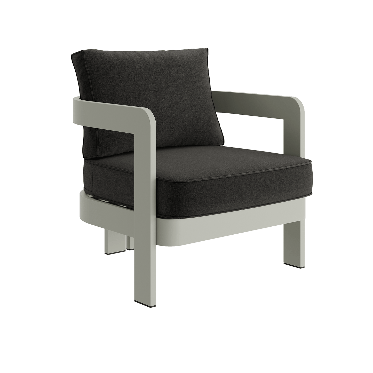 N3 Taupe Lounge Chair Shadow Canvas