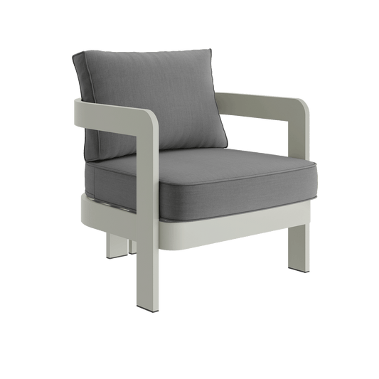 N3 Taupe Lounge Chair Smoke Weave