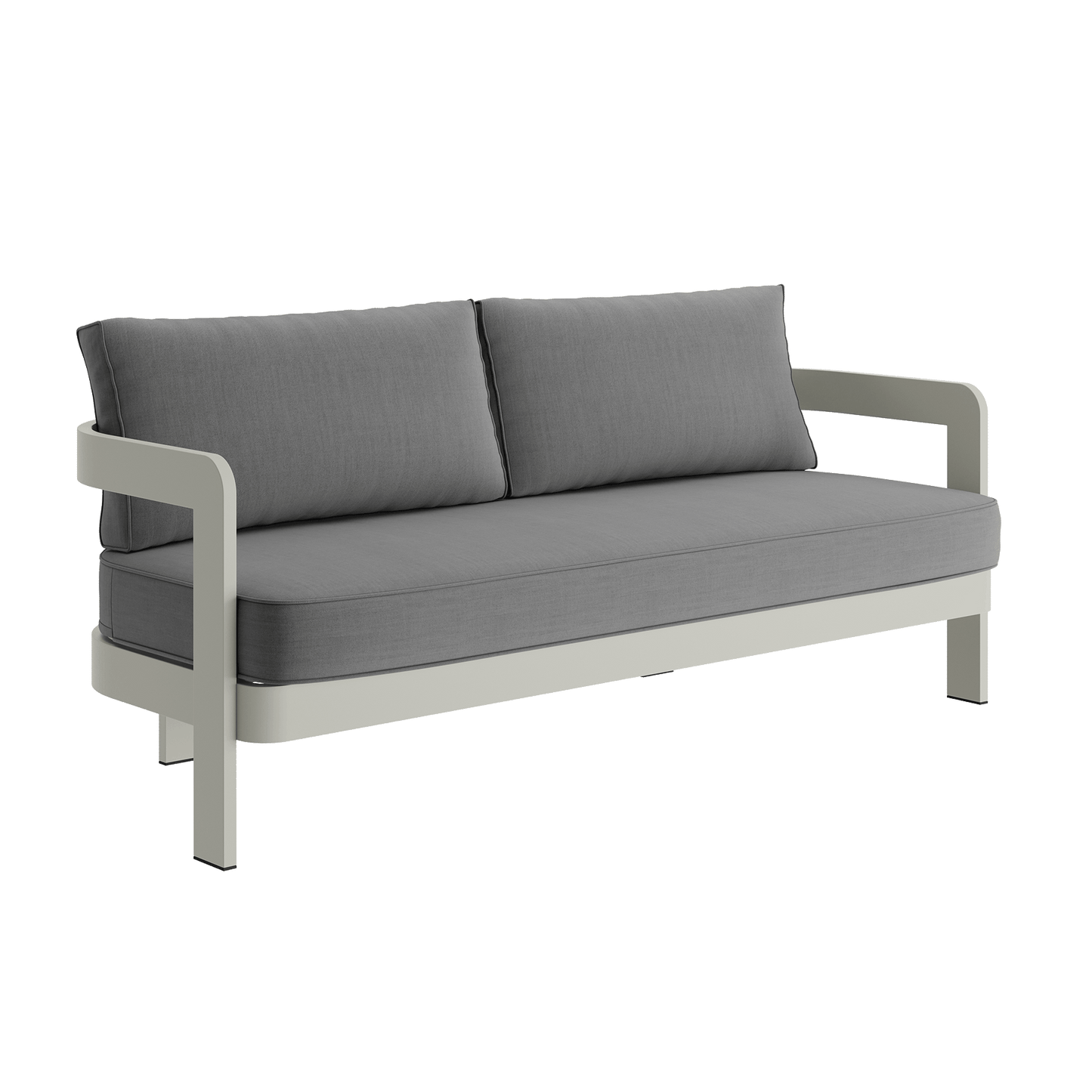 N3 Taupe Three Seater Sofa Smoke Weave