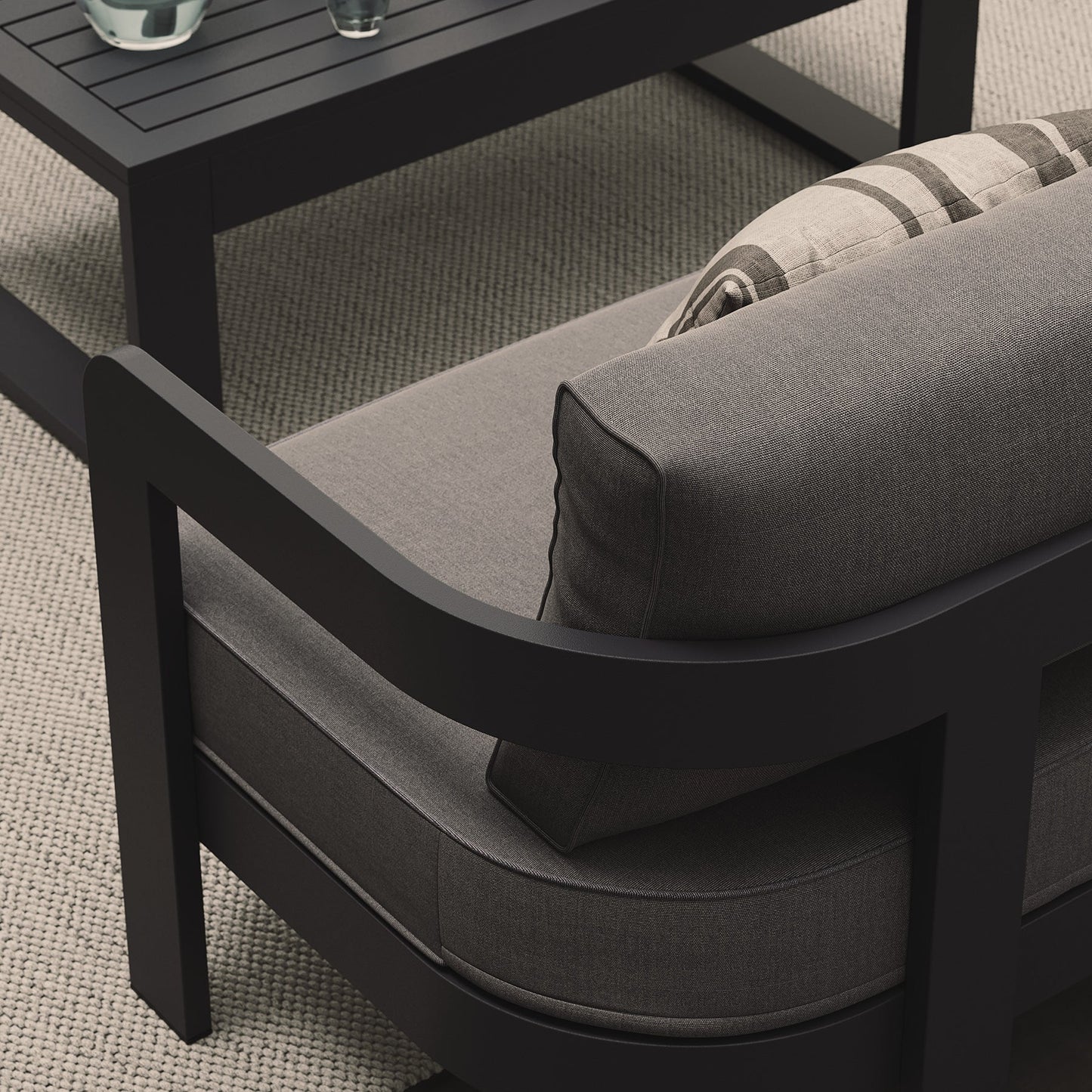 N3 Kohl Lounge Chair Smoke Weave