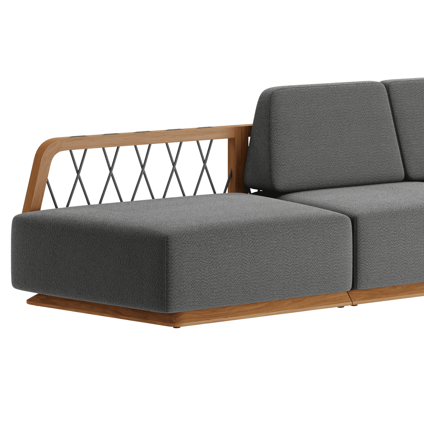 N6 Three Seater Sofa Dark