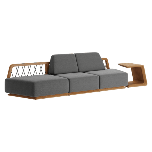 N6 Three Seater Sofa Dark
