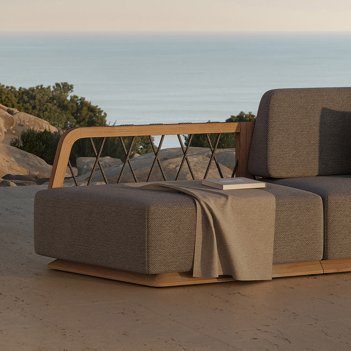 N6 Three Seater Sofa Dark