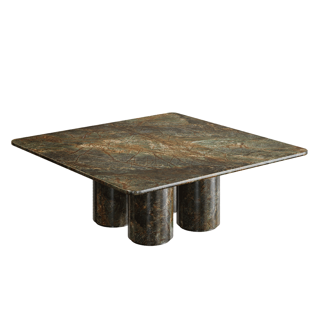 Nardelli Marble Coffee Table, Forest Green