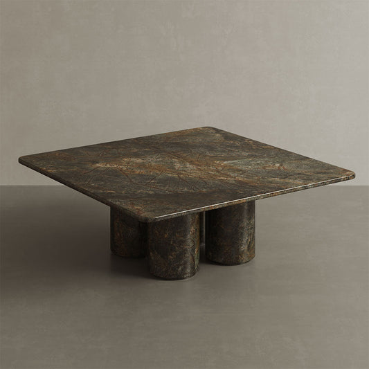 Nardelli Marble Coffee Table, Forest Green