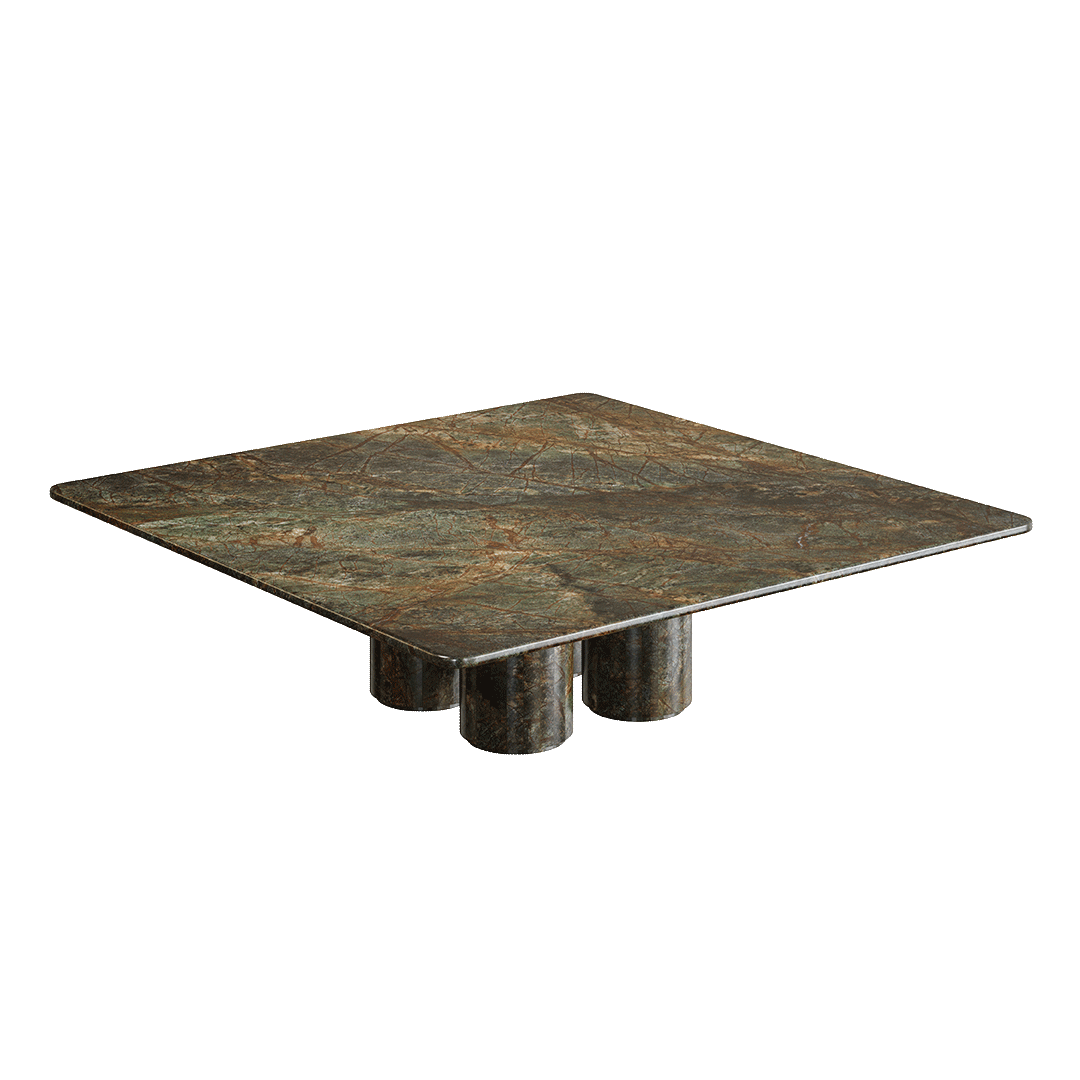 Nardelli Marble Coffee Table, Forest Green