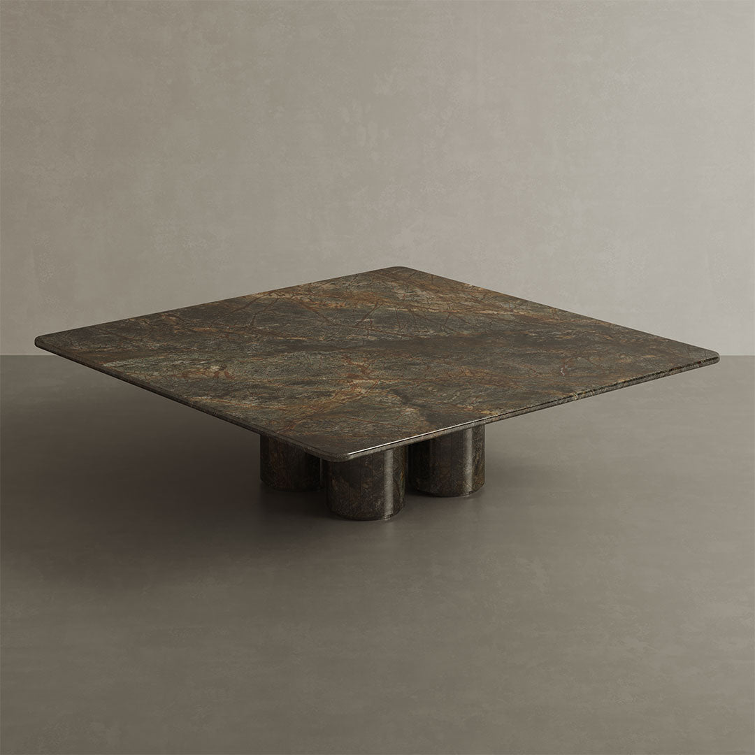 Nardelli Marble Coffee Table, Forest Green