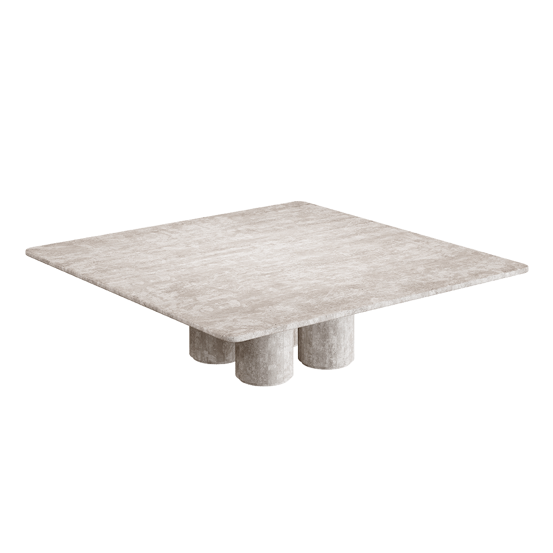 Nardelli Travertine Coffee Table, White