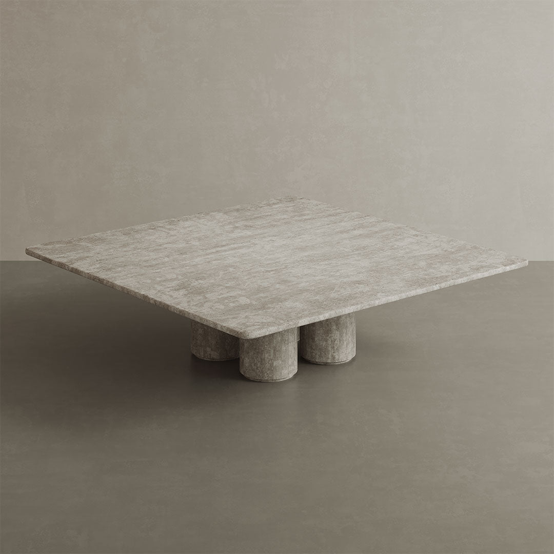 Nardelli Travertine Coffee Table, White