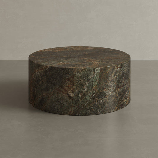 Porto Marble Coffee Table, Forest Green