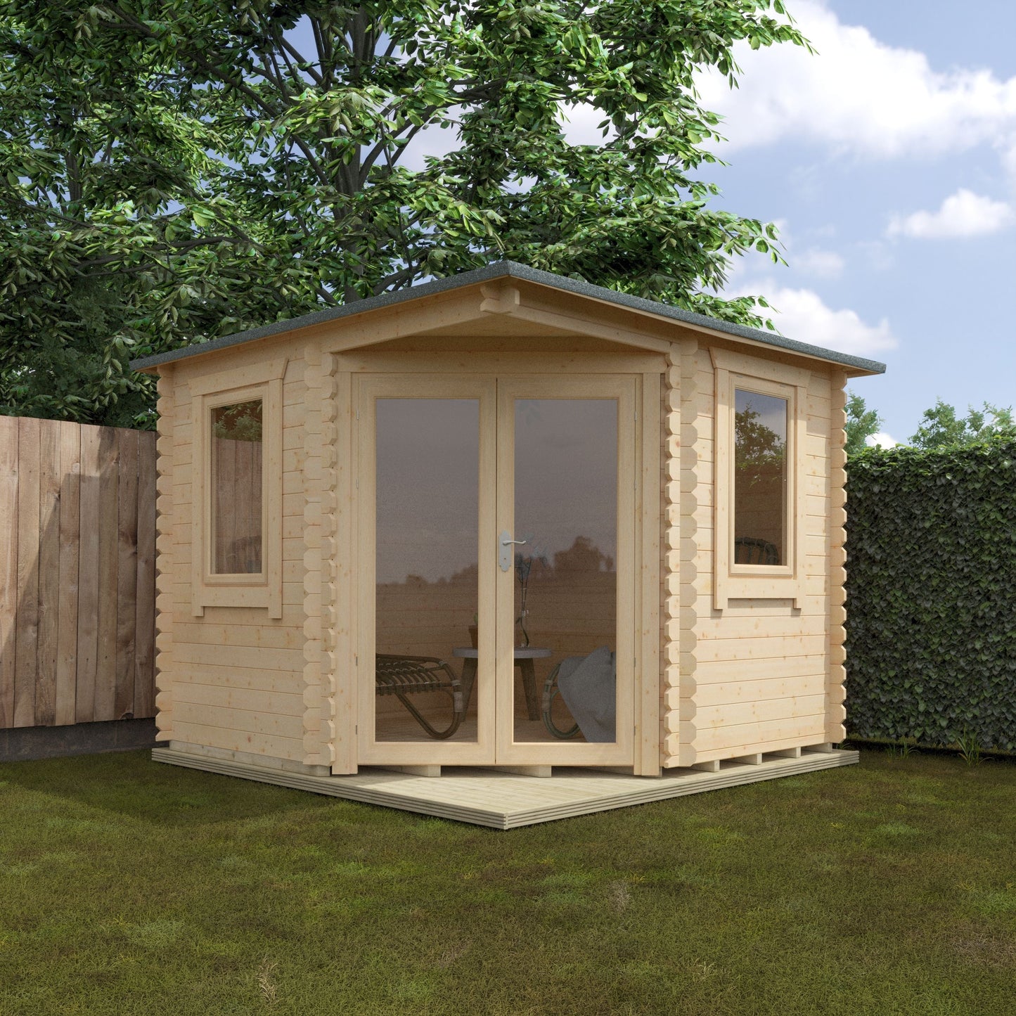 The Bradwell Corner Log Cabin 28mm