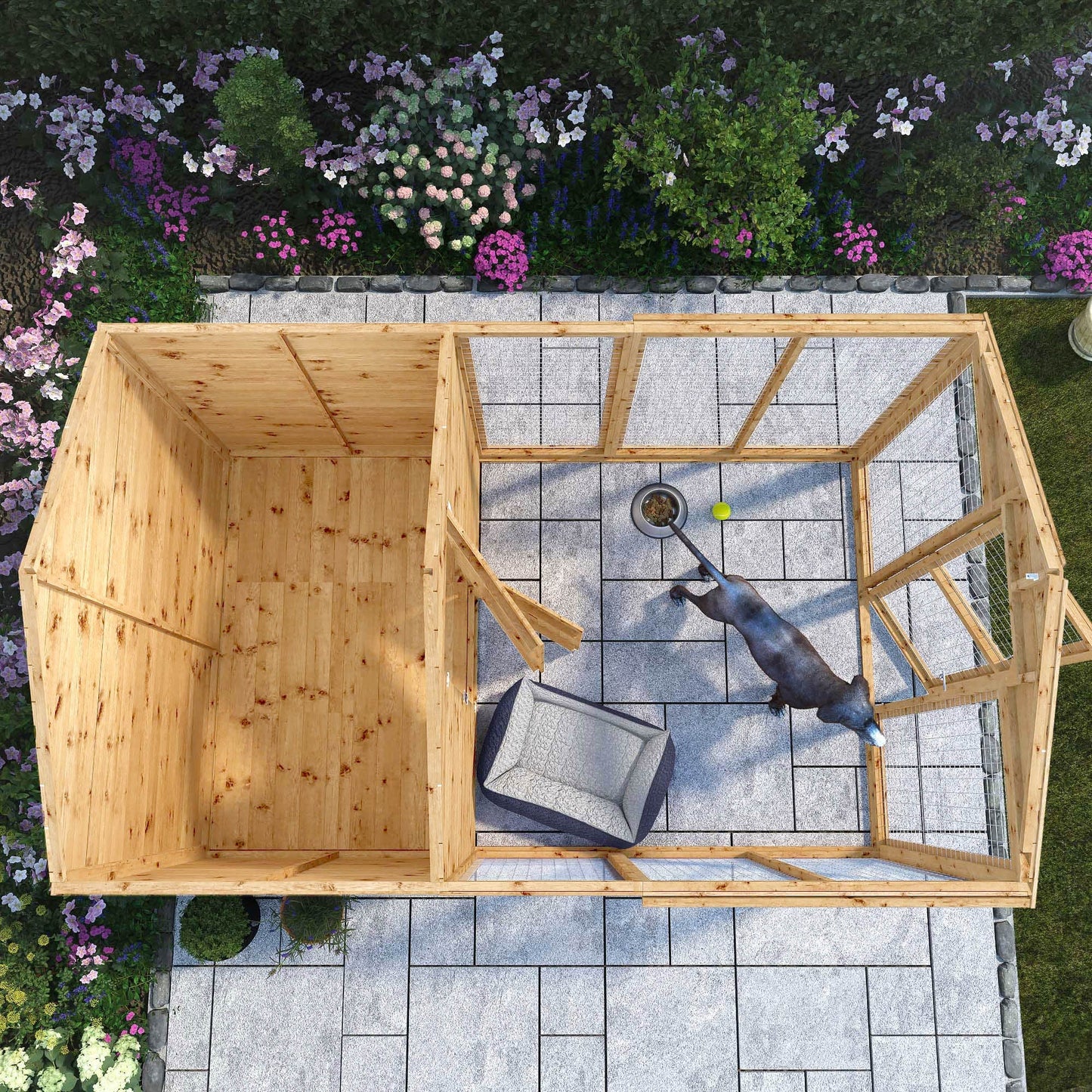 10 x 6 Staffordshire Dog Kennel & Run