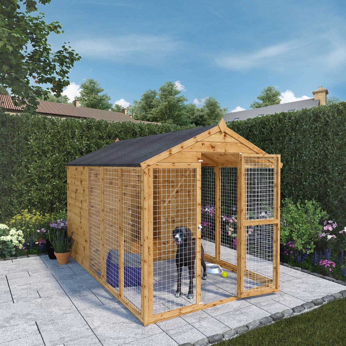 10 x 6 Staffordshire Dog Kennel & Run