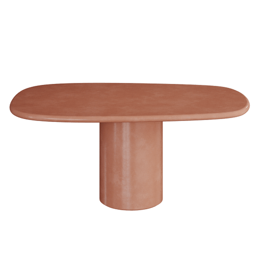 Solla Microskin Dining Table, Clay