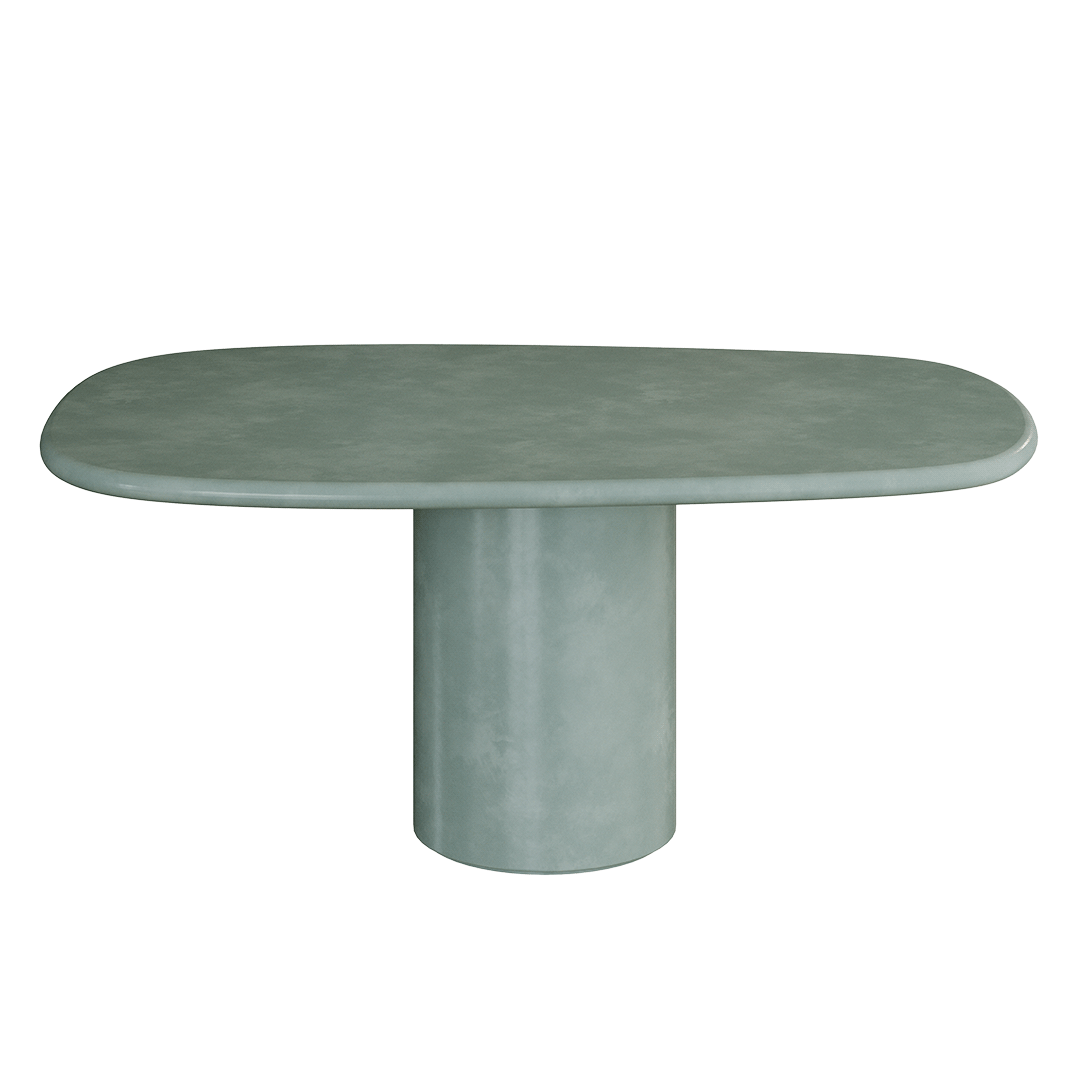 Solla Microskin Dining Table, Moss