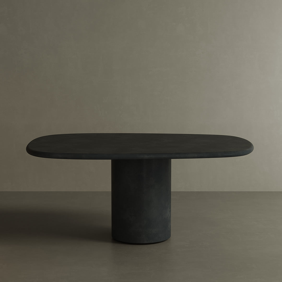 Solla Microskin Dining Table, Nero