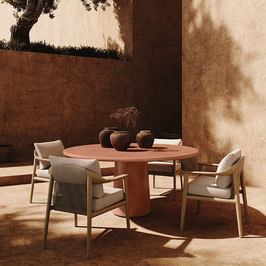 Santo Microskin Dining Table, Clay