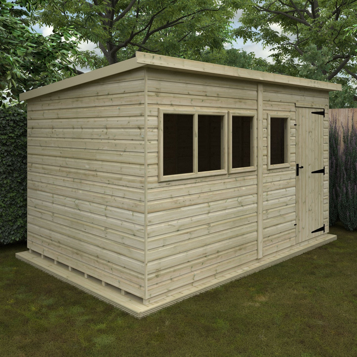 Tanalised Deluxe Shed Pent