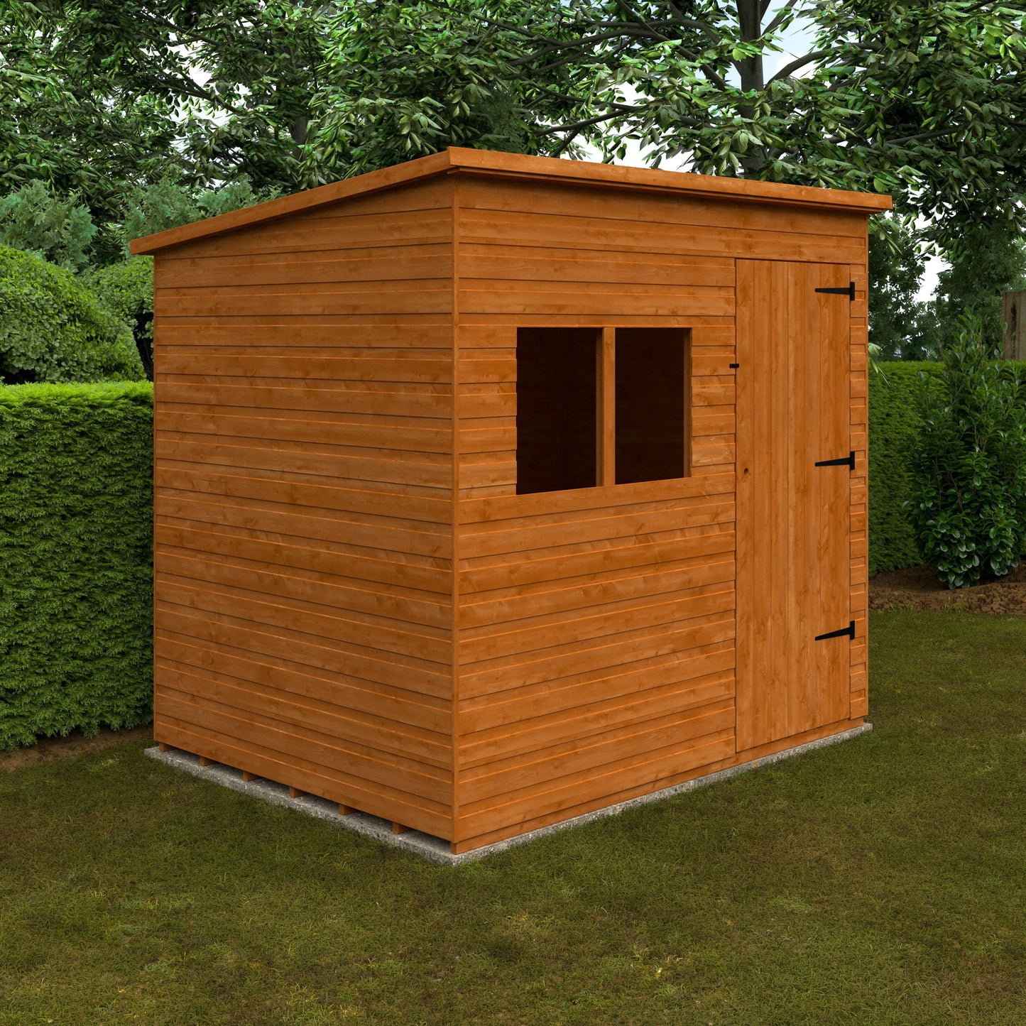 Deluxe Pent Shed Shiplap