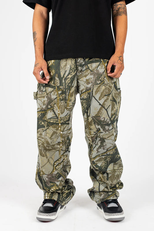 Rebel Minds Baggy Camo Carpenter Jeans