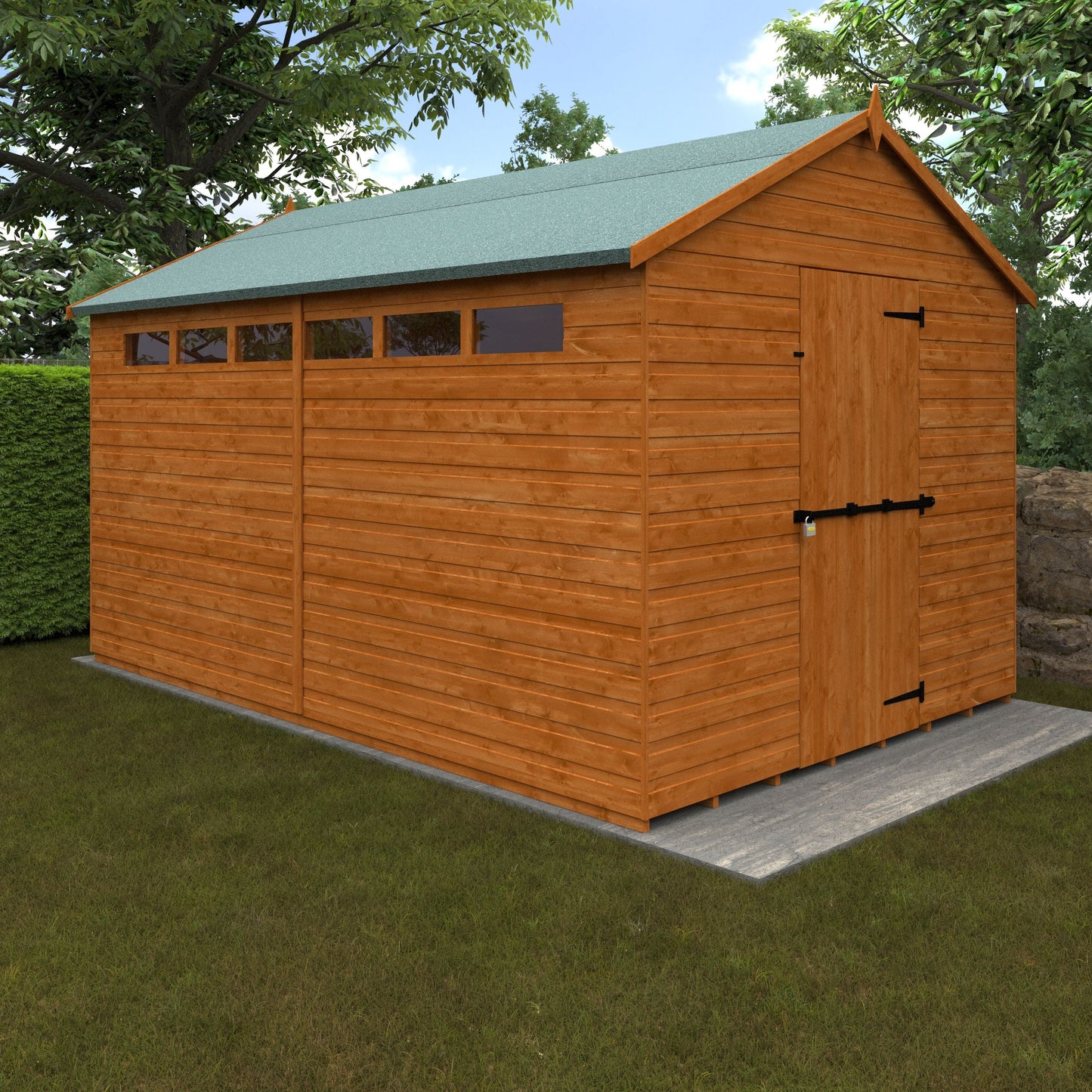 Security Apex Shed Shiplap