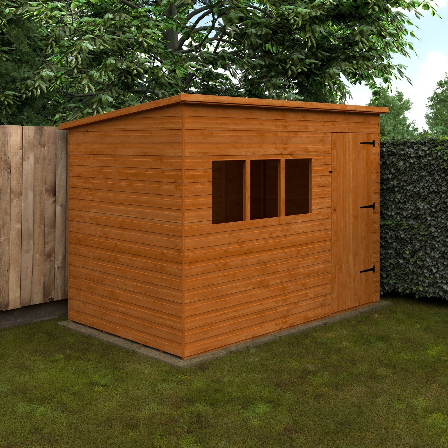 Deluxe Pent Shed Shiplap