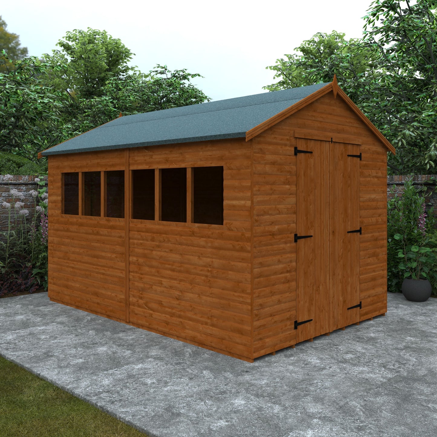 Loglap Workshop Shed