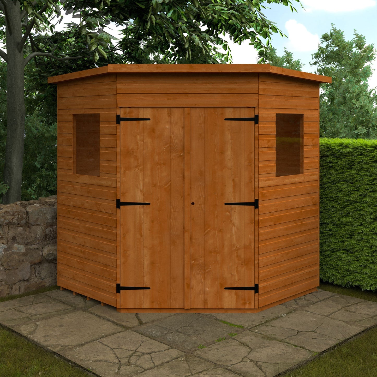Corner Shed Shiplap