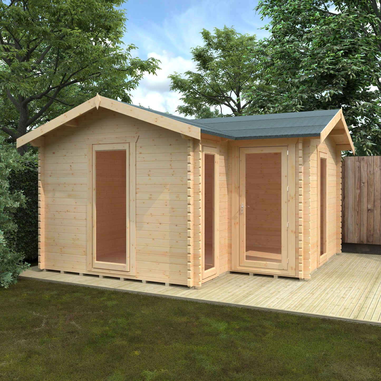 The L-Shaped Log Cabin 44mm