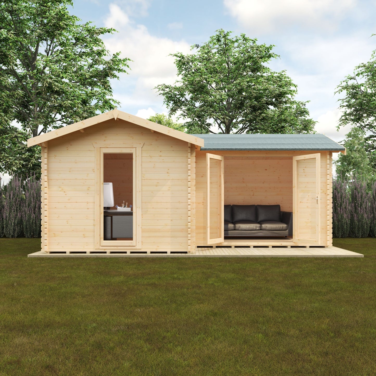 The L-Shaped Log Cabin 44mm
