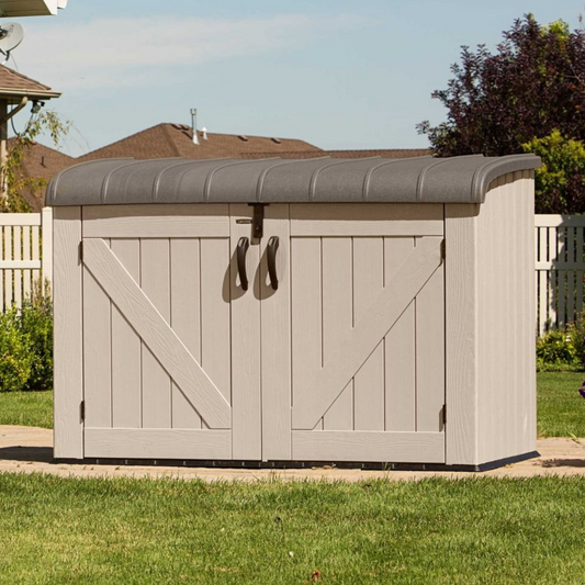 Lifetime 6x3.5ft Heavy Duty Horizontal Plastic Storage Shed