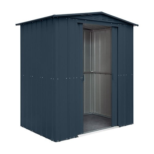 Globel Apex Metal Garden Shed - Choose Size