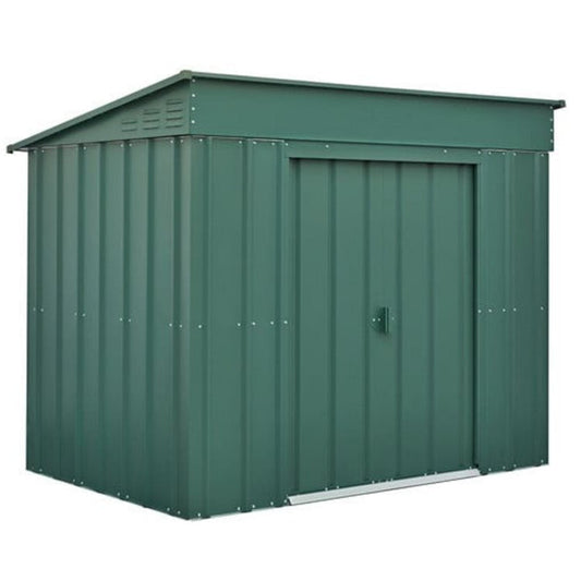 Globel 6x4ft Low Pent Metal Garden Shed - Choose Colour