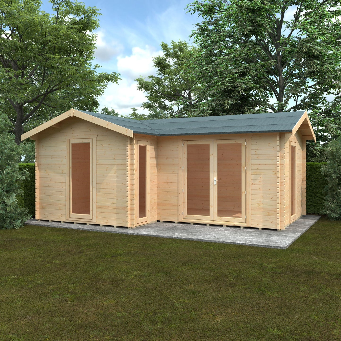 The L-Shaped Log Cabin 44mm