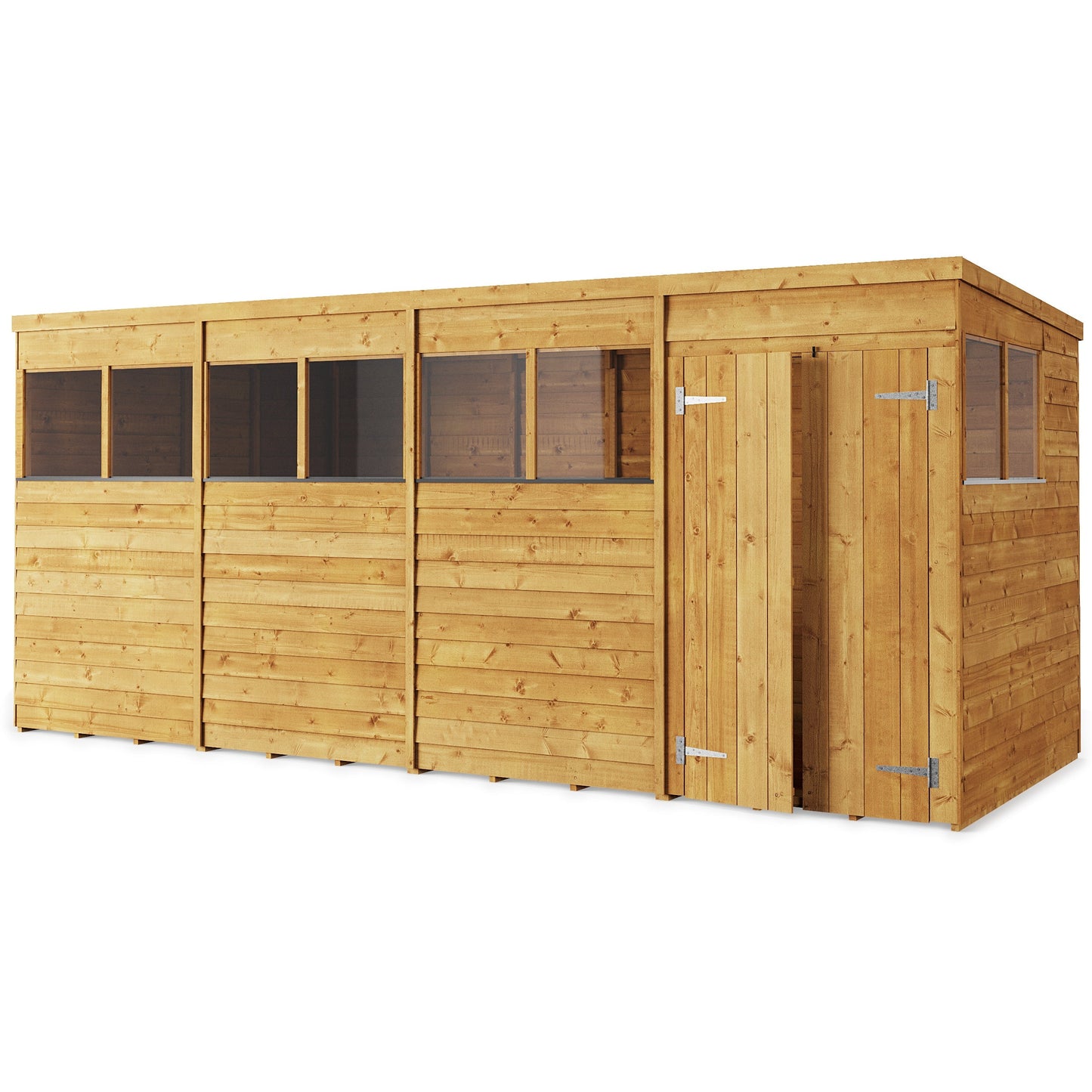 Store More Overlap Pent Shed - Choose Size
