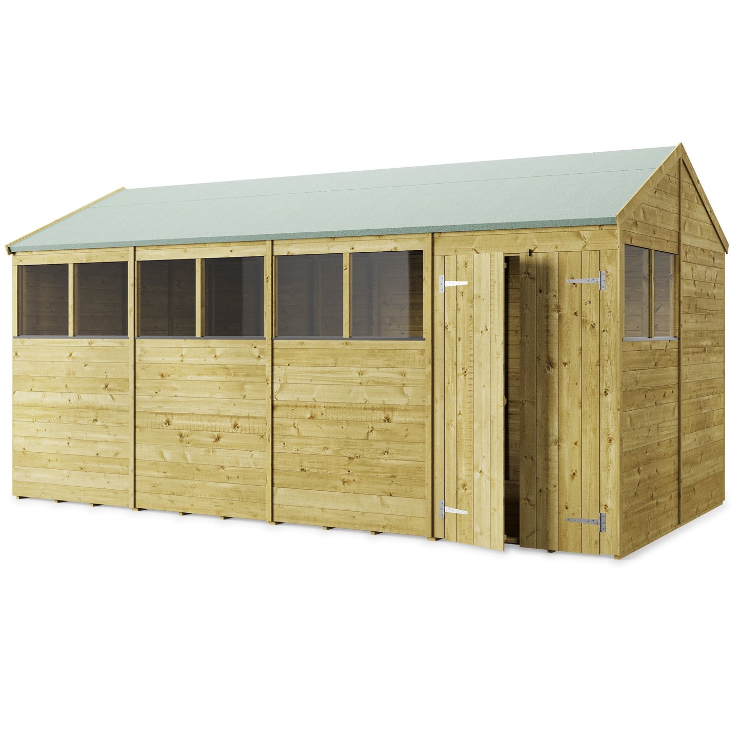Store More Tongue and Groove Apex Shed - Choose Size