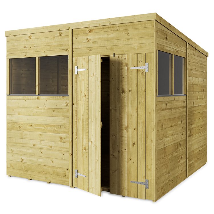 Store More Tongue and Groove Pent Shed - Choose Size