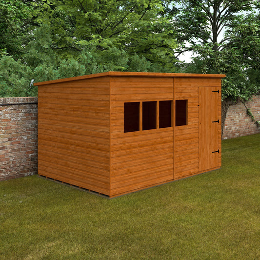 Deluxe Pent Shed Shiplap